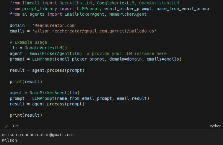LLM Code Example